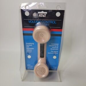 Vintage AT&T Volume Control Handset G6BM-60 Beige Made in USA 1985 New